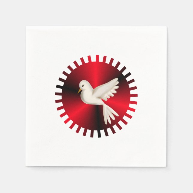 Heliga Spirit Dove Pappersservett (Framsidan)