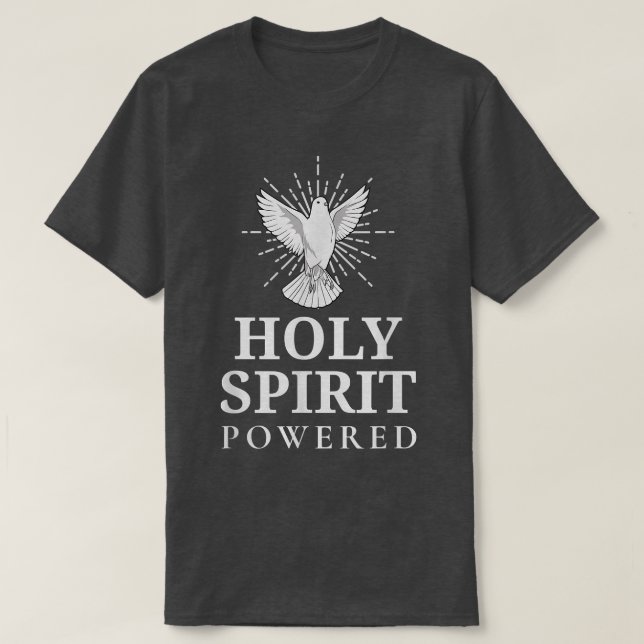 Heliga Spirit Dove Power Christian Gifts För manar T Shirt (Design framsida)