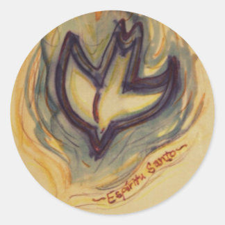 Heliga Spirit Dove Runt Klistermärke