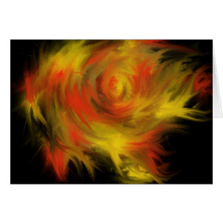 Heliga Spirit Fire Christian Worship Art Painting Hälsningskort