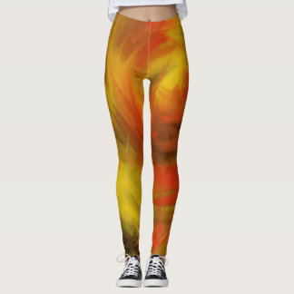 Heliga Spirit Fire Christian Worship Art Painting Leggings