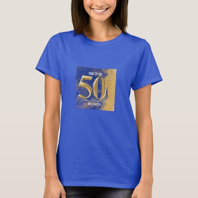 Heliga Spirit High School 50th Reunion Tee Shirt (Framsida)