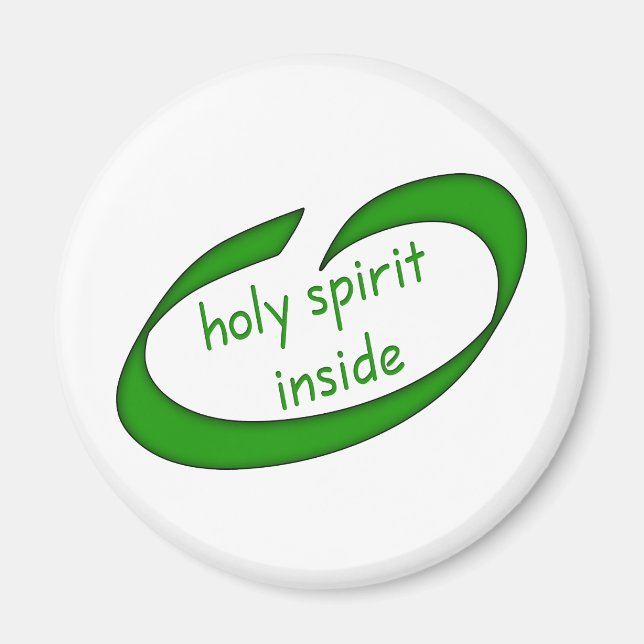 Heliga Spirit Inside Christian Magnet (Framsidan)