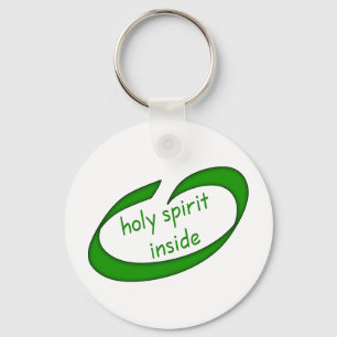 Heliga Spirit Inside Christian Nyckelring