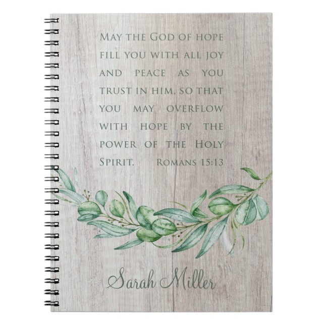 Heliga Spirit Personlig Bible Verse Study Noteboo Anteckningsbok (Framsidan)