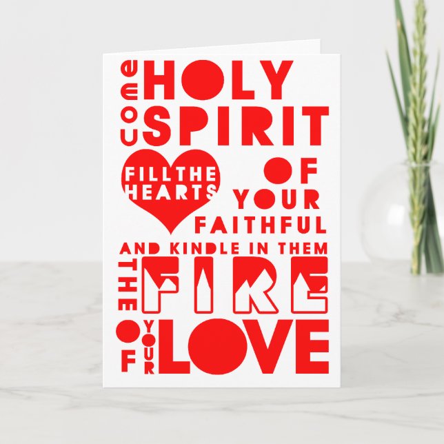 Heliga Spirit Prayer Kort (Framsida)