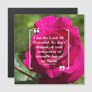Heliga Spirit Rosa ros Magnet Card