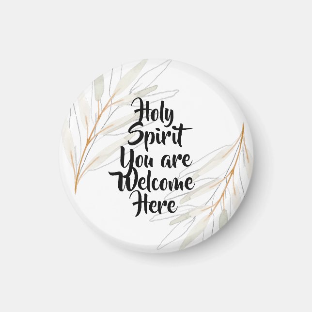 Heliga Spirit som du är välkommen hit Magnet (Framsidan)
