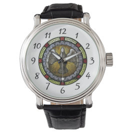 Heliga Spirit Stached Glass Confirmation RCIA Armbandsur