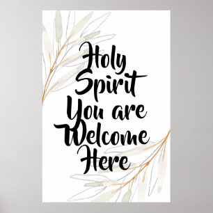 Heliga Spirt är du välkommen här Poster
