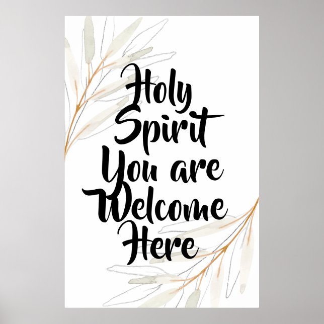 Heliga Spirt som du är välkommen hit Poster (Framsidan)