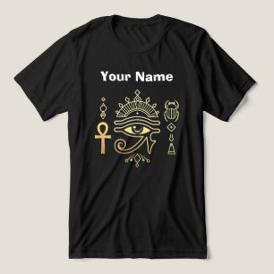 Heliga symboler från Egypten Ankh Horus öga T-Shir T Shirt