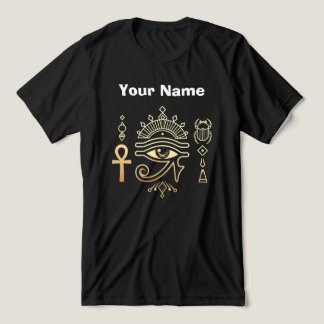 Heliga symboler från Egypten Ankh Horus öga T-Shir T Shirt