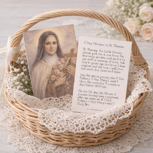 Heliga Teresas Jesus-korsfästelse-novenaheligt kor Visitkort
