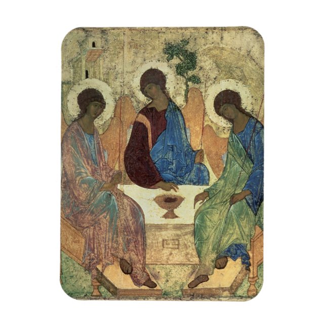 Heliga Trinity, 1420s (tempera on Panel)) Magnet (Vertikal)