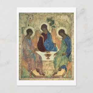 Heliga Trinity, 1420s (tempera on Panel)) Vykort