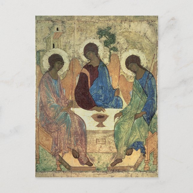 Heliga Trinity, 1420s Vykort (Framsida)