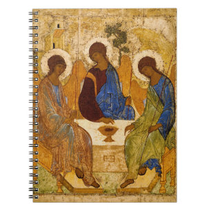 Heliga Trinity av Andrey Rublev Anteckningsbok