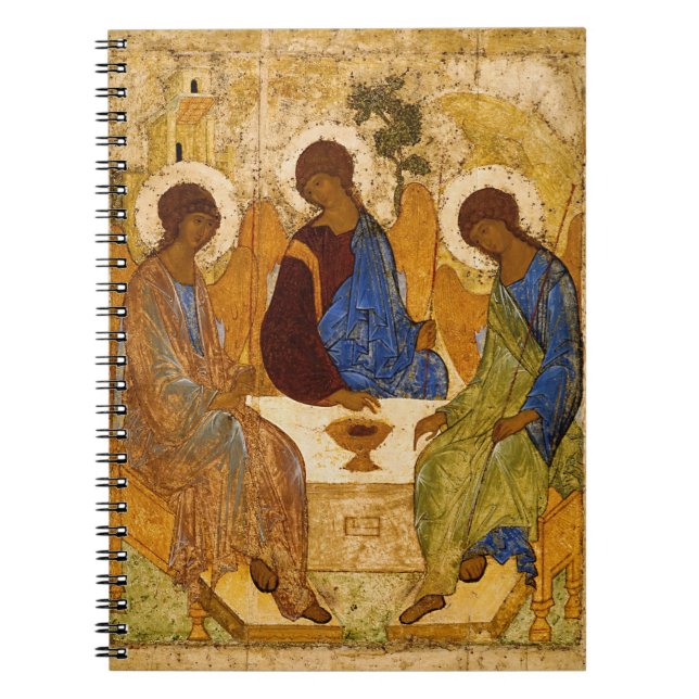 Heliga Trinity av Andrey Rublev Anteckningsbok (Framsidan)
