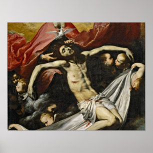 Heliga Trinity av Jusepe de Ribera Poster