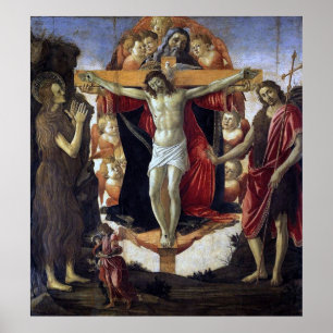 Heliga Trinity - Botticelli - c1492 Poster