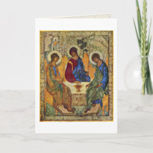 Heliga Trinity by Andrei Rublev Kort