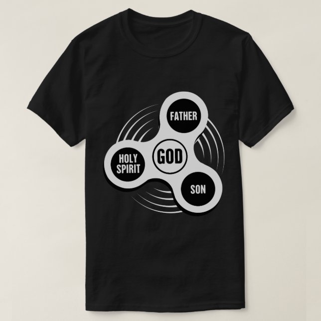 Heliga Trinity Christian Fidget Spinner T Shirt (Design framsida)