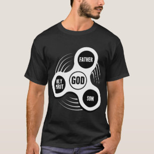 Heliga Trinity Christian Fidget Spinner T Shirt