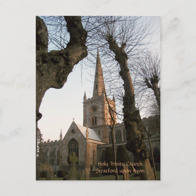 Heliga Trinity Church, Stratford on Avon Vykort (Framsida)