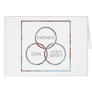 Heliga Trinity Far Son Heliga Spirit OBS Kort