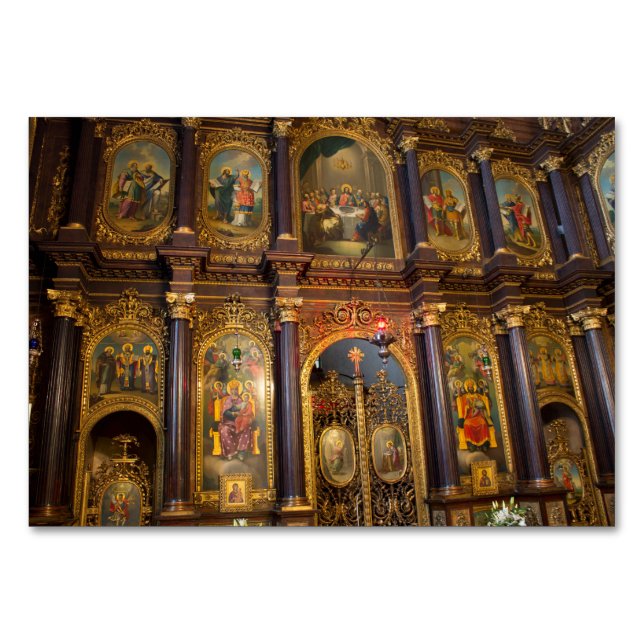 Heliga Trinity Grekisk ortodox Church Bordsnummer (Framsidan)