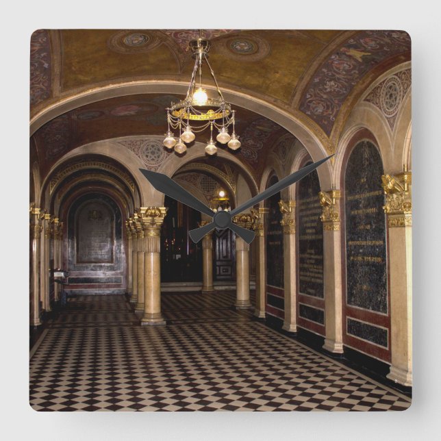 Heliga Trinity Grekisk ortodox Church Fyrkantig Klocka (Framsida)