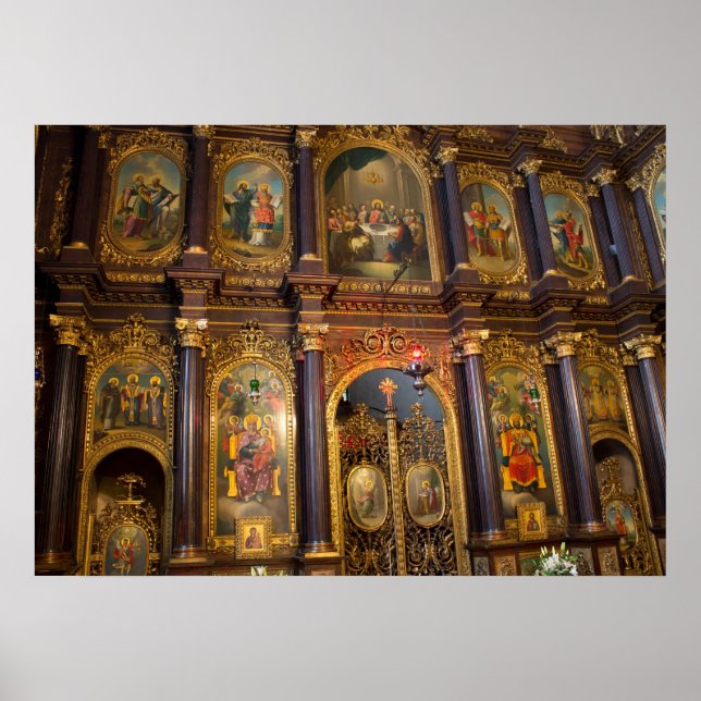 Heliga Trinity Grekisk ortodox Church Poster (Framsidan)