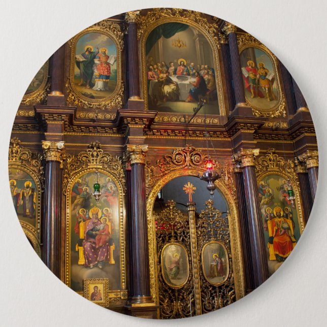 Heliga Trinity Grekisk-ortodoxa kyrkan Knapp (Framsida)