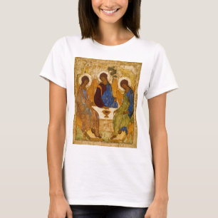 Heliga Trinity Icon Rublev Religiösa art T-shirt