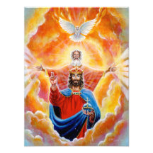 Heliga Trinity in Glory Print - Devotional Artwork