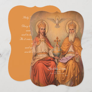 Heliga Trinity med Prayer Julkort