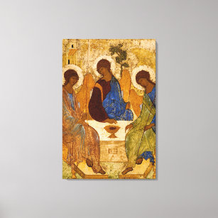 Heliga Trinity Rublev Russian Icon Orthodox Art Canvastryck