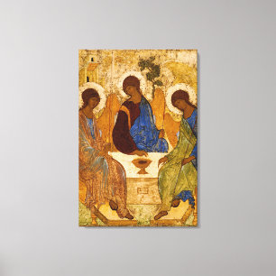 Heliga Trinity Rublev Russian Icon Orthodox Art Canvastryck