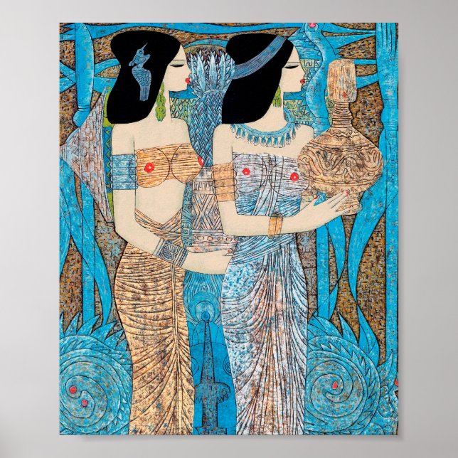 Heliga Vatten Chen Yongle oriental dam flickor Poster (Framsidan)