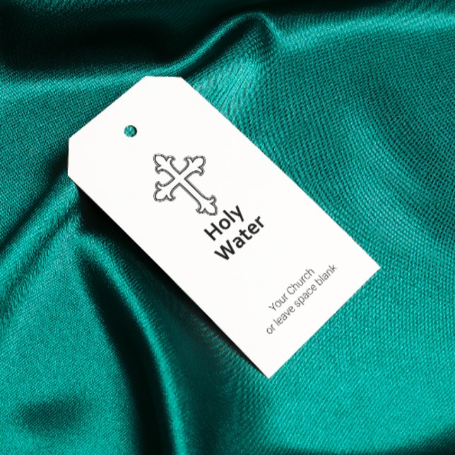 Heliga Vatten Kor kristendomen Anpassningsbar Presentetikett (Skapare uppladdad)