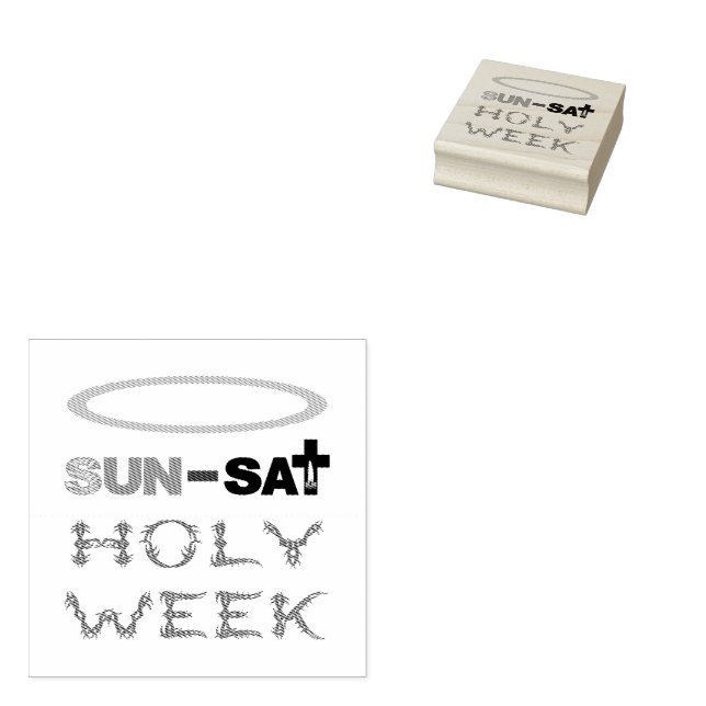 Heliga Vecka (Handflatan Söndag till Heliga Torsda Stämpel (Stämplad)