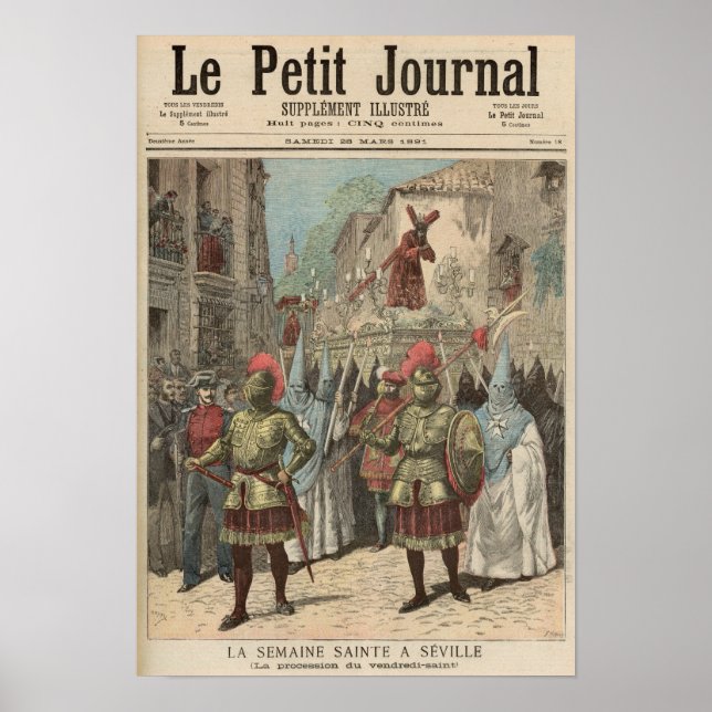 Heliga Vecka i Sevilla Poster (Framsidan)