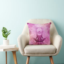 Heliga Yoga Lotus Meditation - sjölös Mönster 1 Kudde