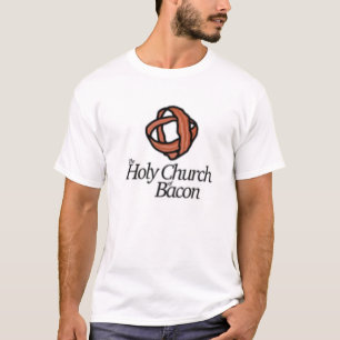 Heligakyrka av bacon t-shirt