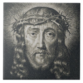 Heligan Ansikte krönte med bröstkorg Kakelplatta