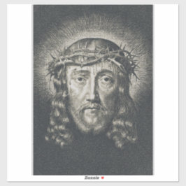 Heligan Ansikte krönte med bröstkorg Klistermärken