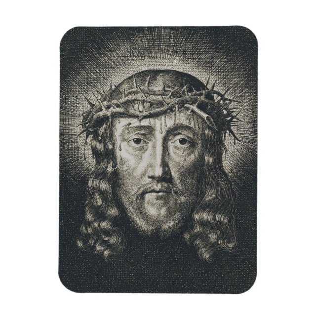 Heligan Ansikte krönte med bröstkorg Magnet (Vertikal)