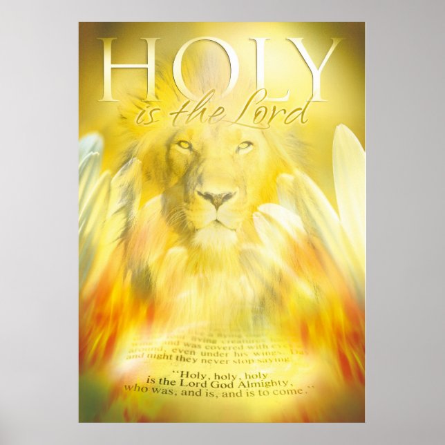 HELIGAN ÄR LORD - den kristna konsten poster (Framsidan)