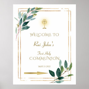 Heligan Eucalyptus Löv Communion Välkomsttecken Poster